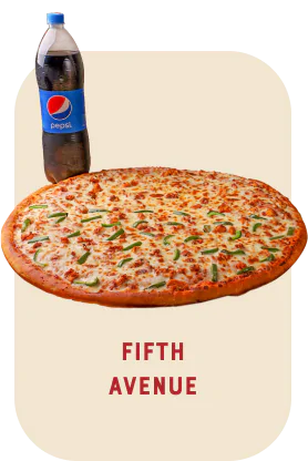 1 Pizza 21 Inches & 1.5 Litre Soft Drink. Perfect For A Family. Where Everyone Comes Together.